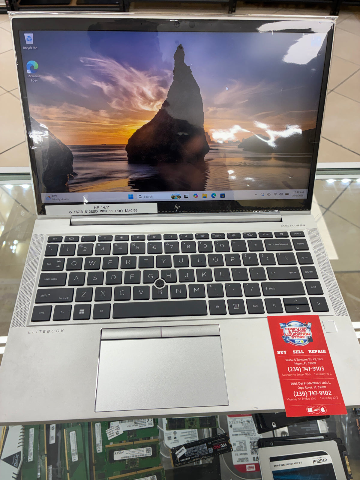 HP 14” Laptop i5 11th Gen 16GB RAM 512GB SSD Win 11