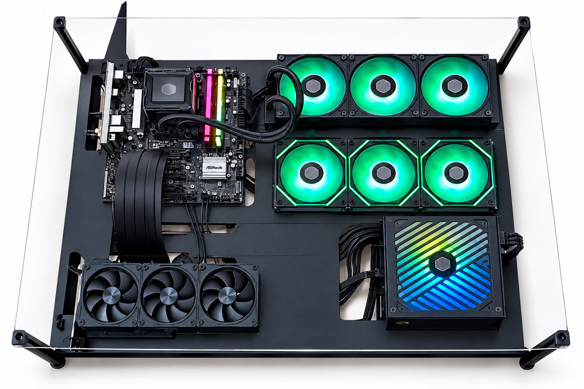 Custom Wall Mount Gaming PC i9 14th Gen 32GB Ram 1TB NVME RTX 4070TI 12GB Win 11