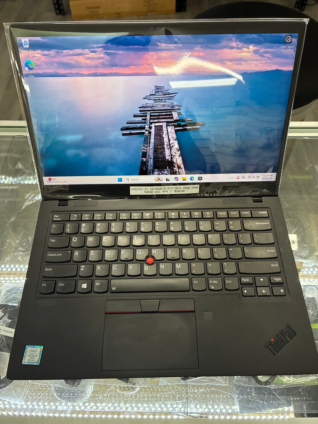 Lenovo Laptop X1 Carbon 14” i7 8th Gen 16GB Ram 500GB SSD Win 11