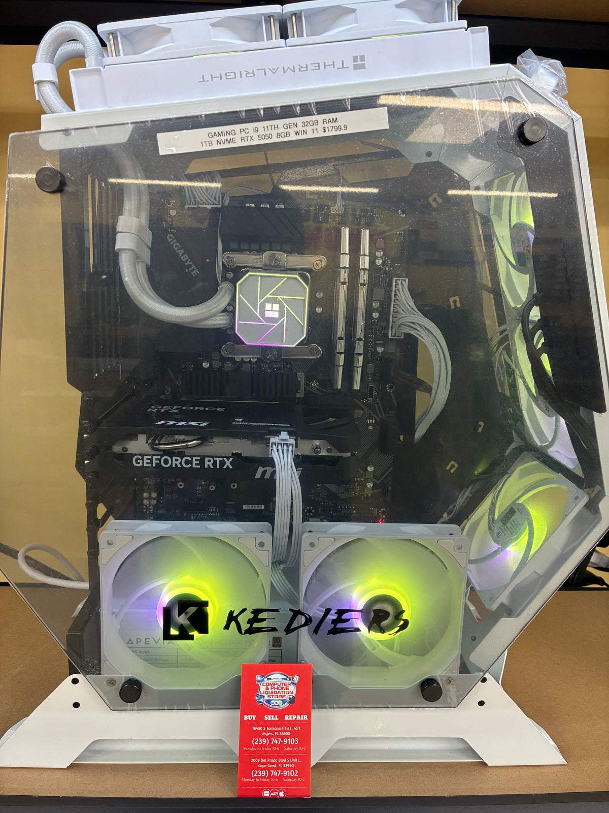 Gaming PC i9 11th Gen 32GB RAM 1TB NVME RTX 5050 8GB Win 11