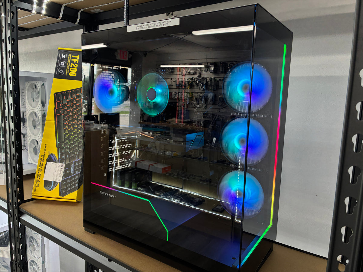 Custom Gaming PC AMD Ryzen 5 5500 48GB Ram 1TB NVME RTX 2060 Win 11