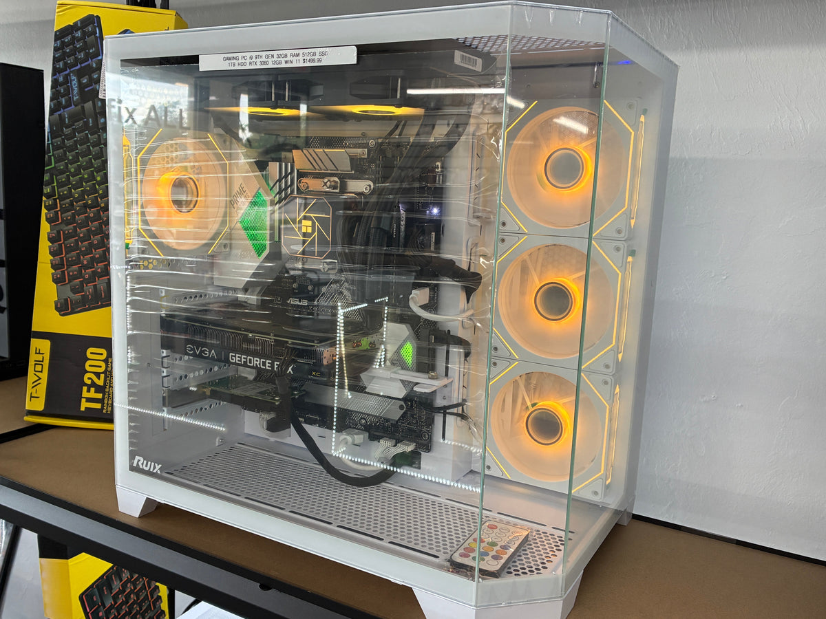 Custom Gaming PC i9 9th Gen 32GB Ram 512GB + 1TB HDD RTX 3060 12GB Win 11