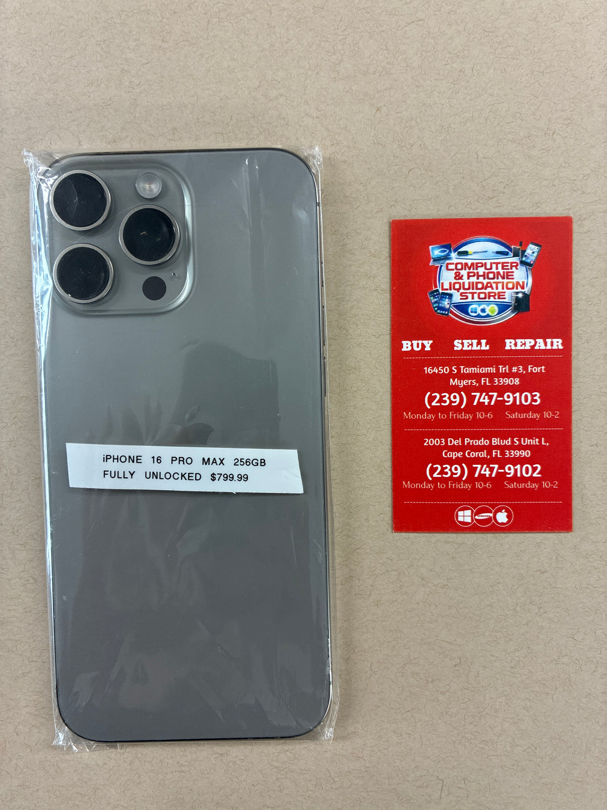 iPhone 16 Pro Max 256GB Fully Unlocked