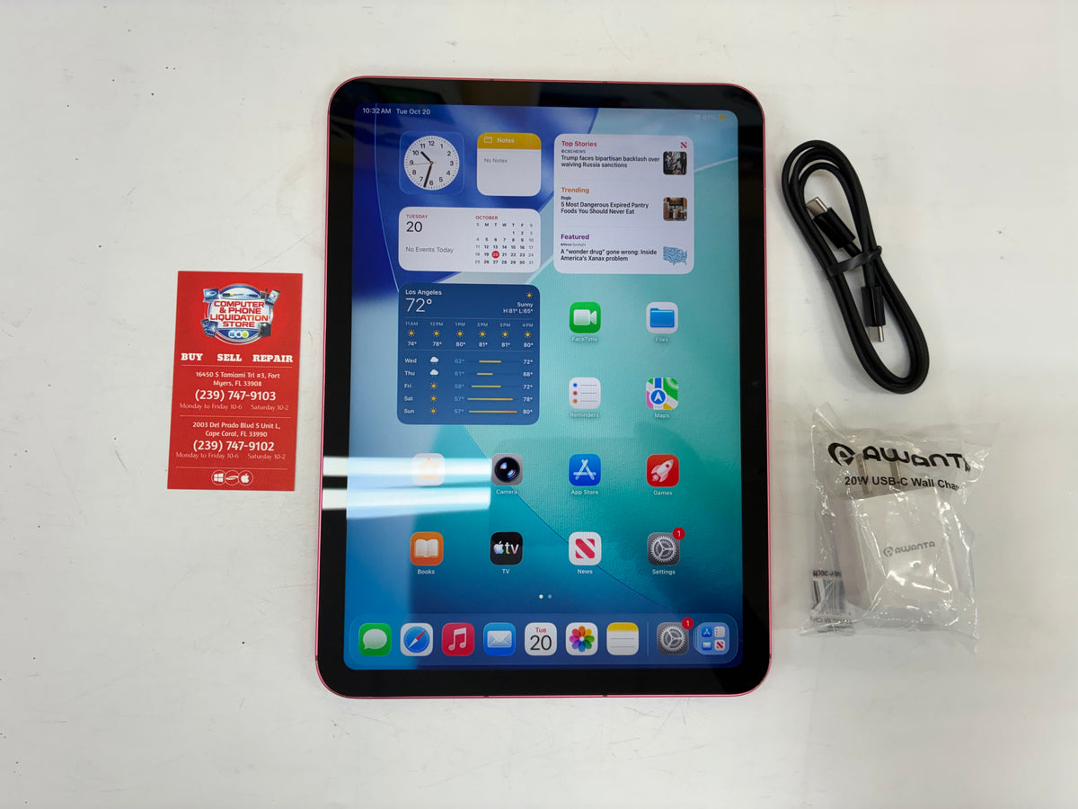 Apple iPad 11th Gen 10.86” 128GB Wi-Fi + Cellular