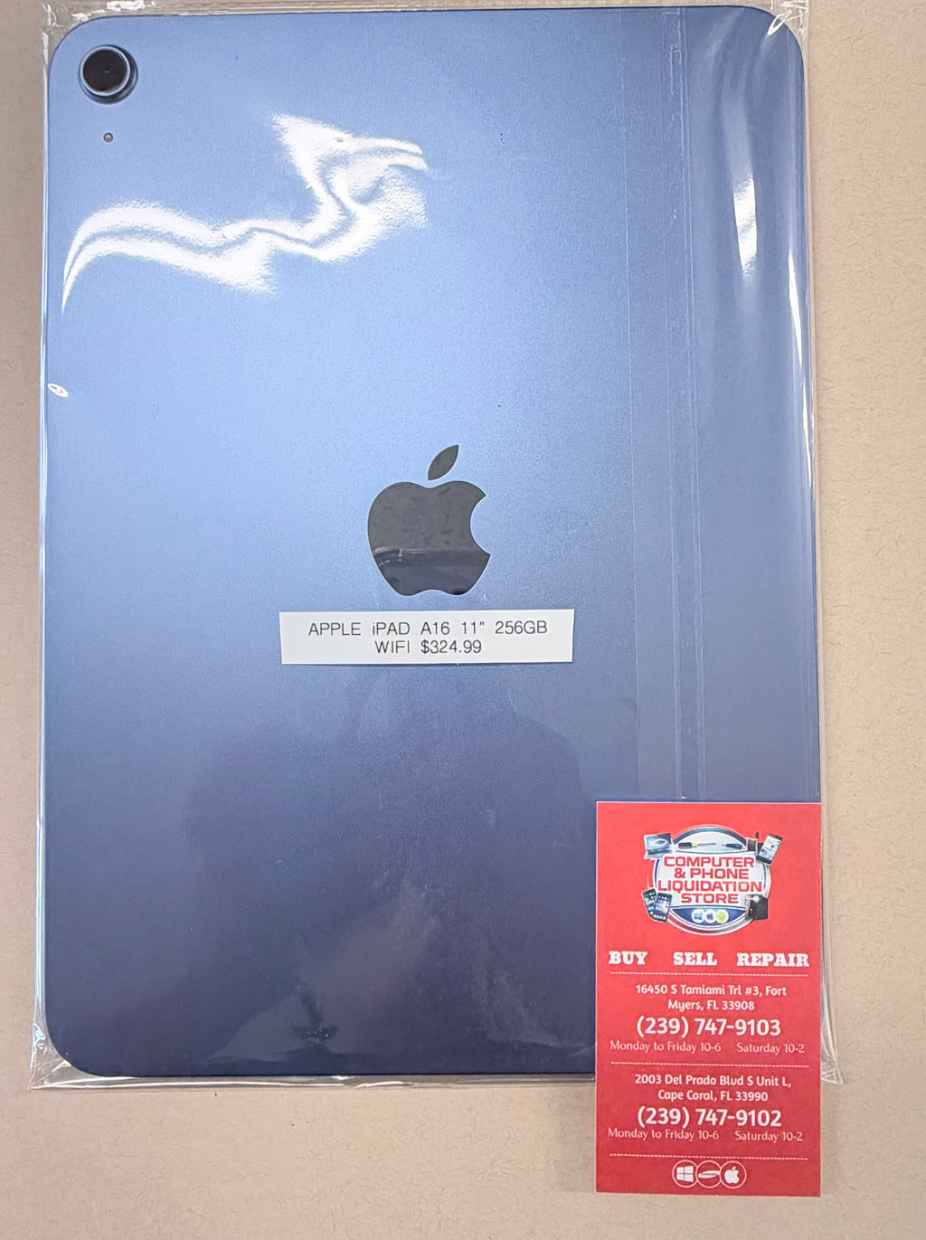 Apple iPad 11” Tablet A16 256GB Wifi
