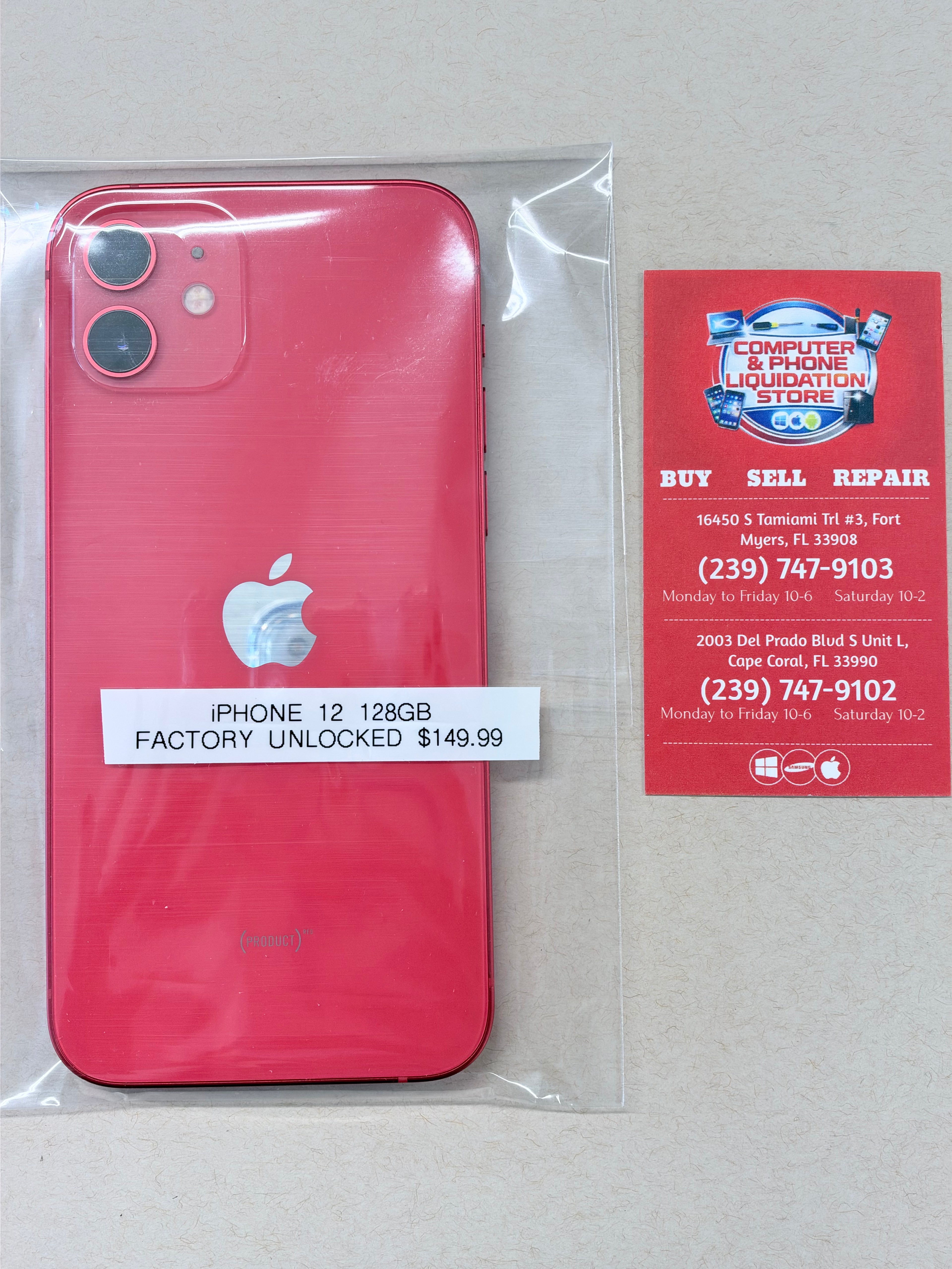 Apple iPhone Phone 12 128GB Factory Unlocked