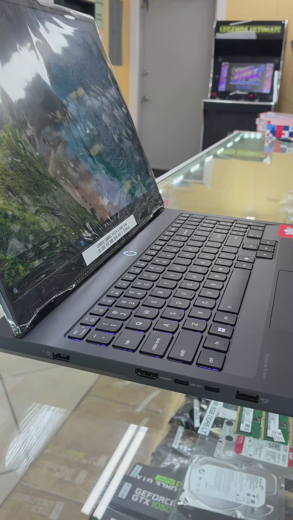 Lenovo 16” Gaming Laptop Ryzen 9 16GB RAM 1TB SSD RTX 5060 8GB GPU Win 11